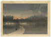 Buckingham Palace seen across Green Park by Markino Yoshio (1870-1956), c.1910 (Front)