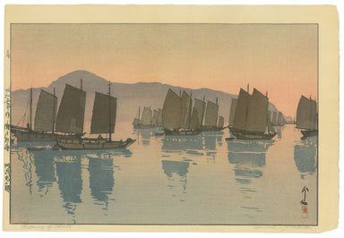 Morning of Abuto by Hiroshi Yoshida (1876-1950), 1930 (Jizuri) (Front)