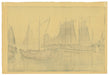 New Moon by Hiroshi Yoshida (1876-1950), 1941 (Jizuri) (Back)